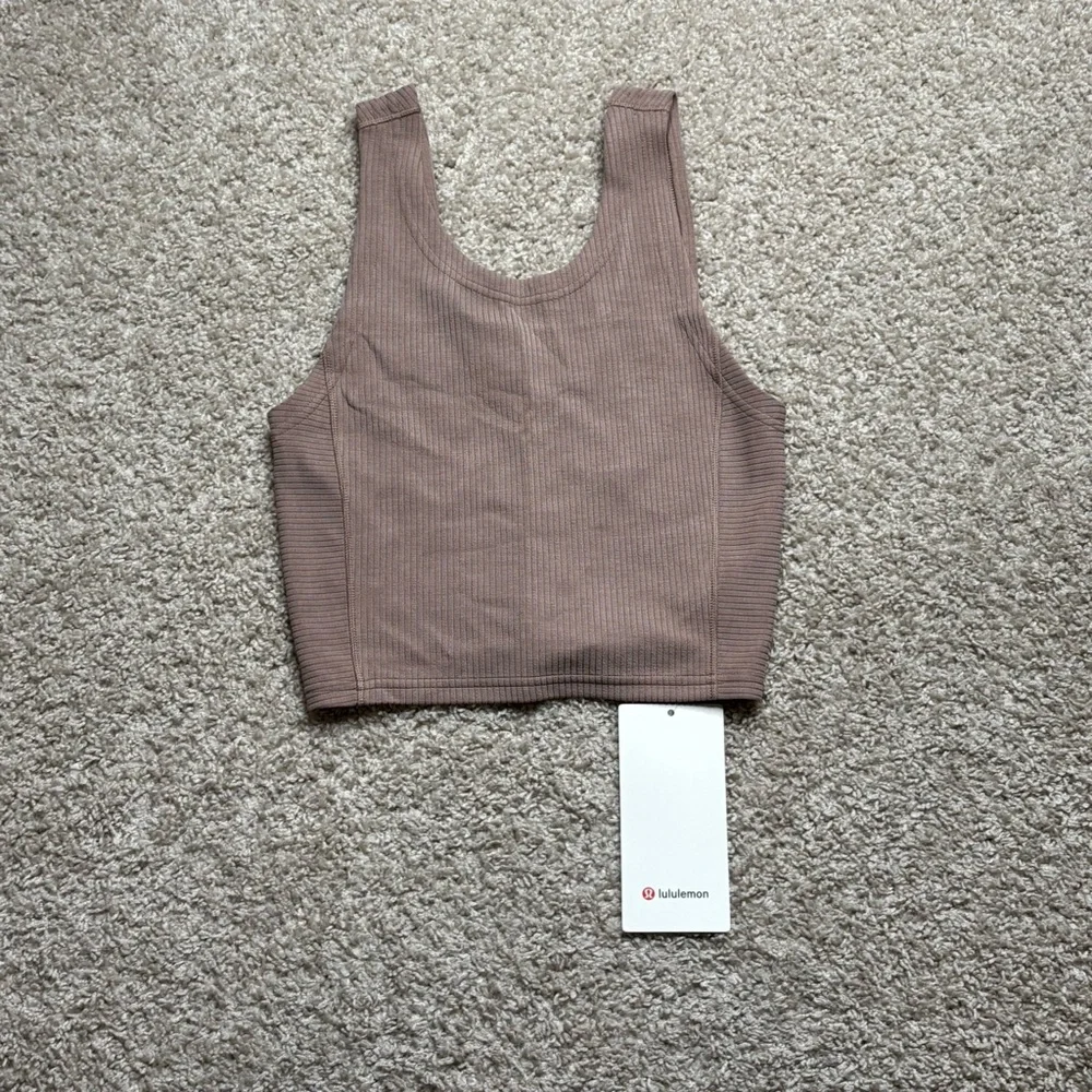 Lululemon Ribbed Softstreme Cropped Tank Top - Picture 1 of 5